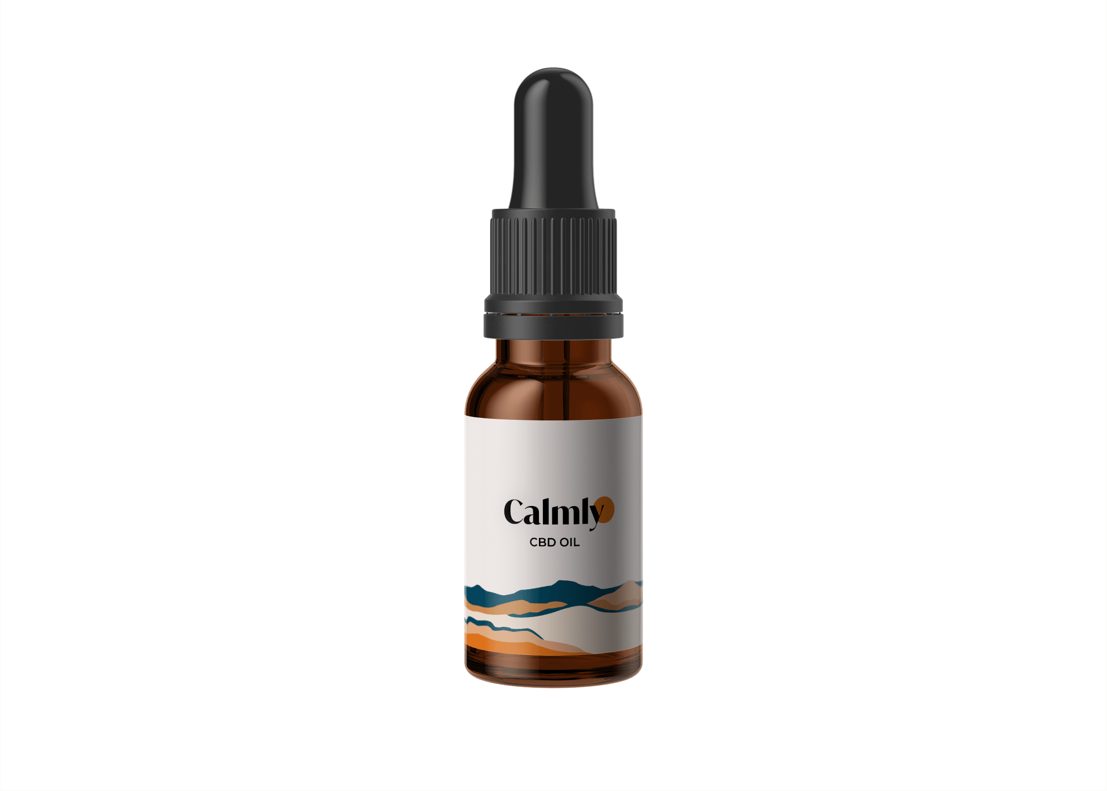Calmly CBD oil dropper bottle